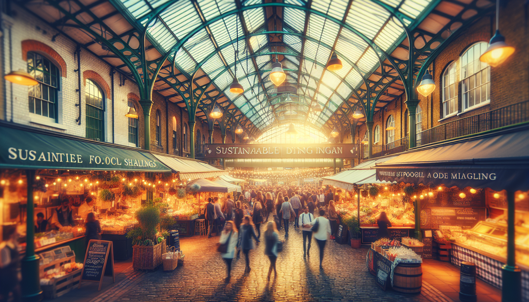 "Is it true that Borough Market food stalls are leading a revolution in sustainable dining in London?" - London good news