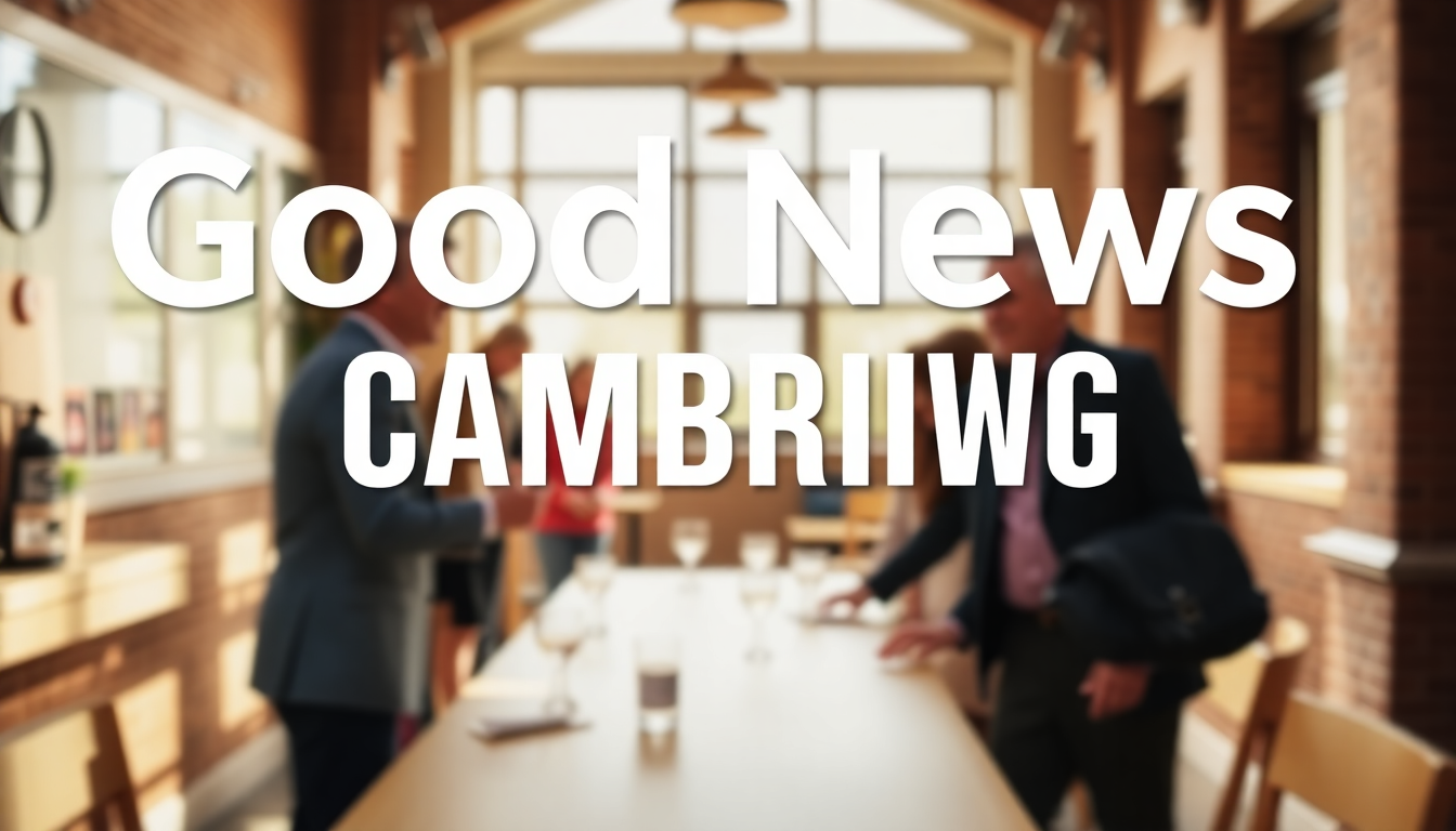 Uplifting news from Cambridge - Cambridge good news story