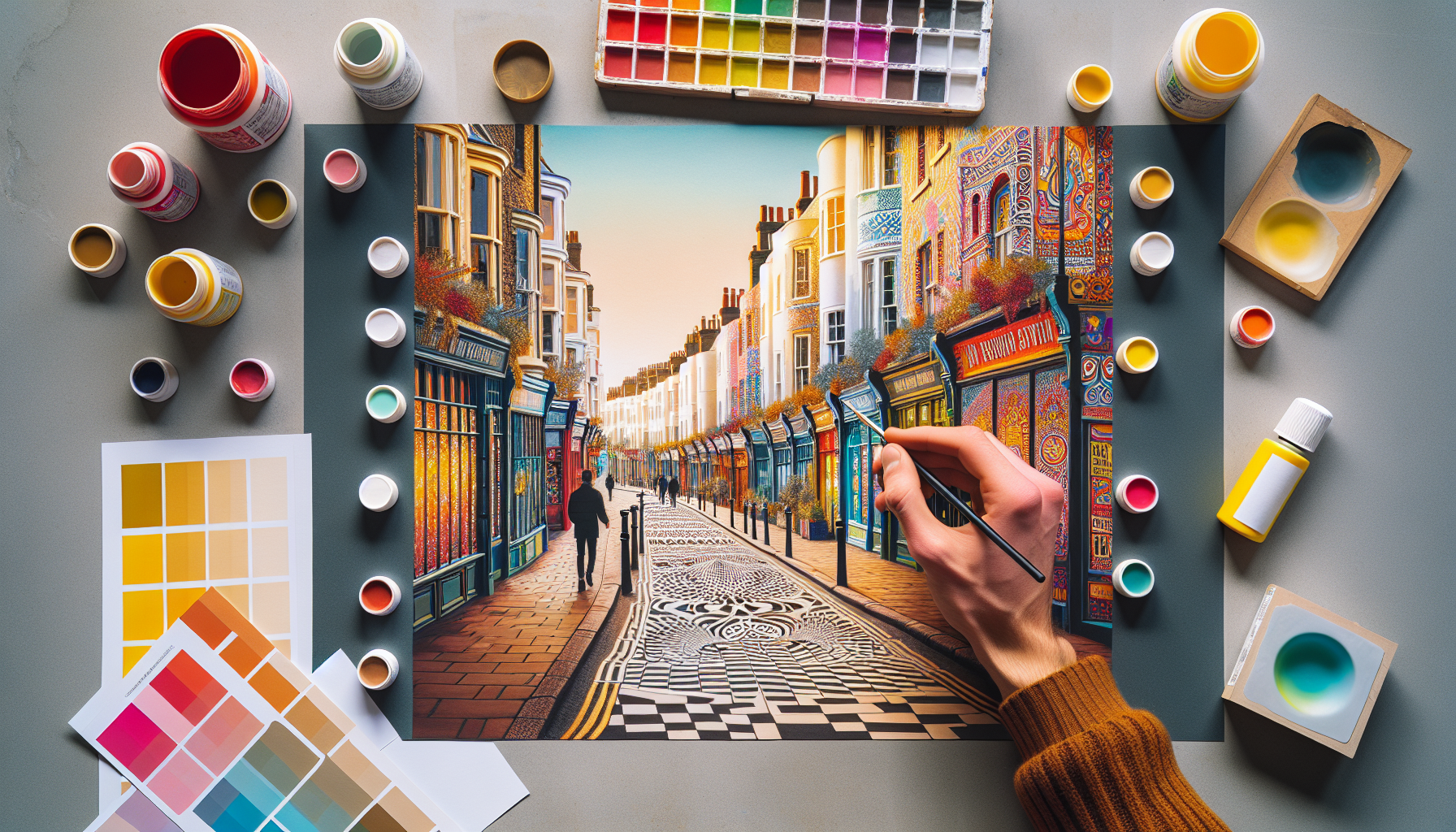 Who are the students helping to revitalise The Lanes shopping area with their creative designs in Brighton? - Brighton good news