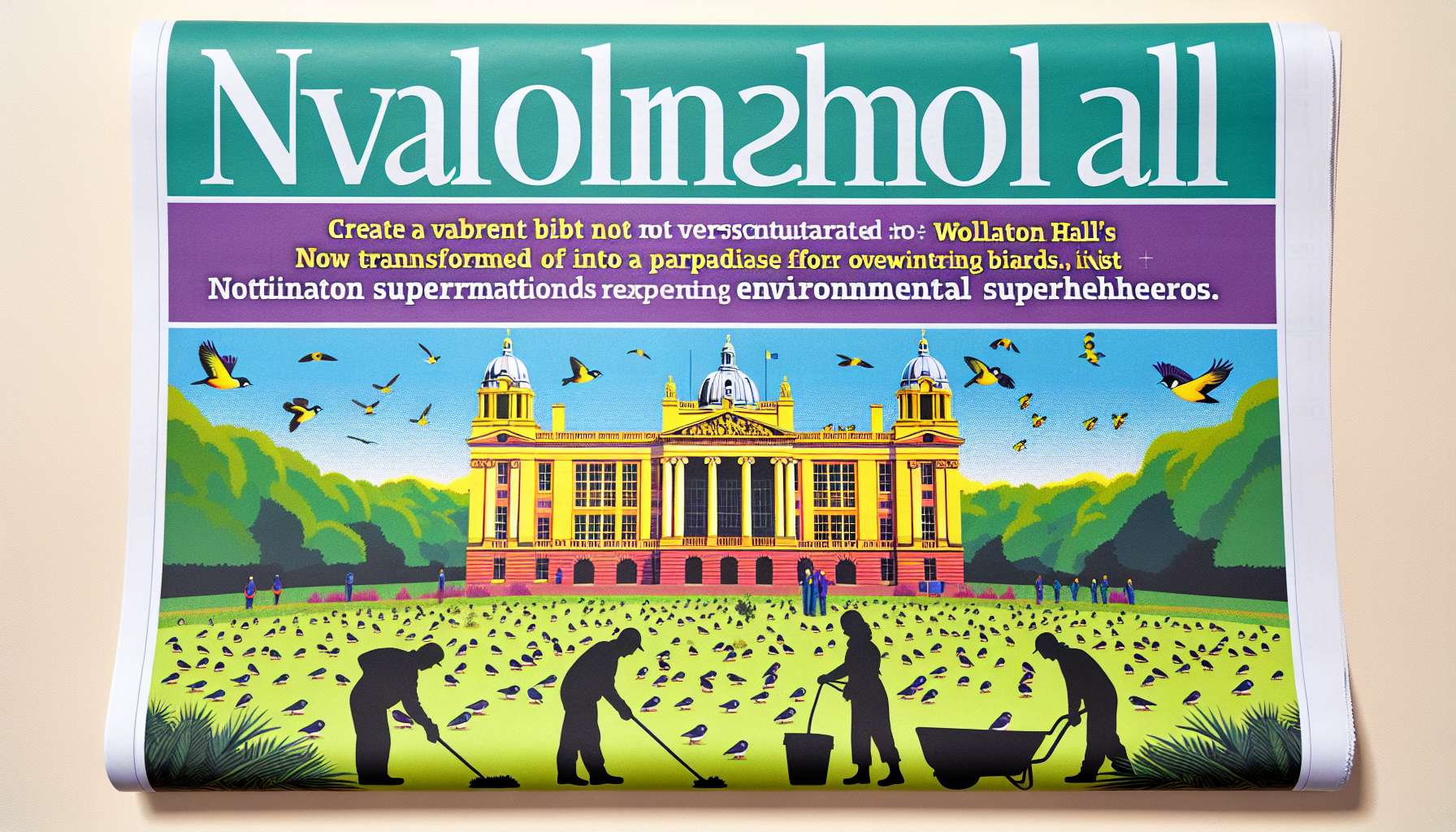 "Who are the superheroes transforming Wollaton Hall into a paradise for overwintering birds in Nottingham?" - Nottingham good news