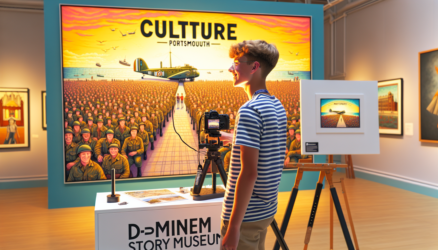 Who is the inspiring young Portsmouth artist making waves at the D-Day Story Museum? - Portsmouth good news